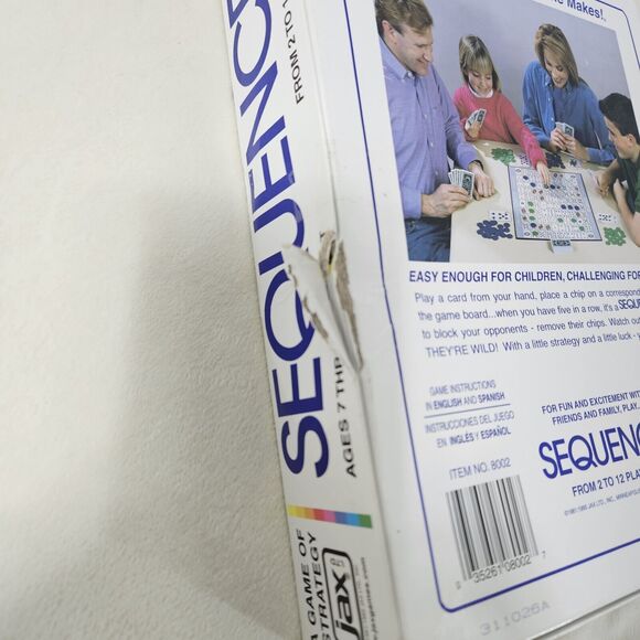 Jax Sequence - Original Sequence Game with Folding Board, Cards and Chips by Jax - Picture 3 of 4